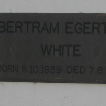 WHITE Bertram Egerton 1939-1993