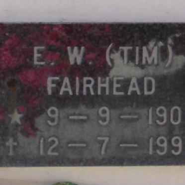 FAIRHEAD E.W. 1909-1995