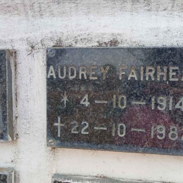 FAIRHEAD Audrey 1914-1982