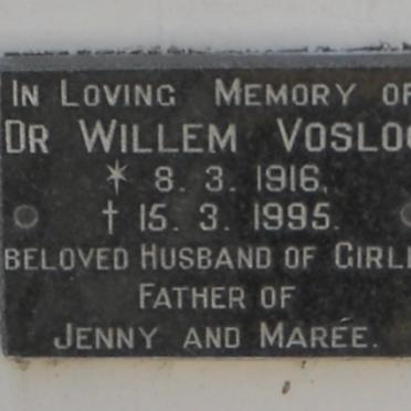 VOSLOO Willem 1916-1995