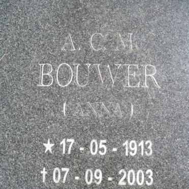 BOUWER A.C.M. 1913-2003