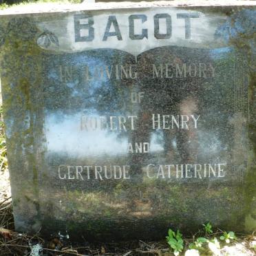 BAGOT Robert Henry &amp; Gertrude Catherine