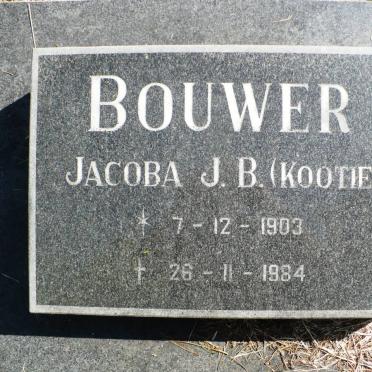 BOUWER Jacoba J.B. 1903-1984