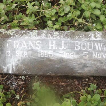 BOUWER Frans H.J. 1865-1921