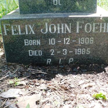 FOEHR Felix John 1906-1985