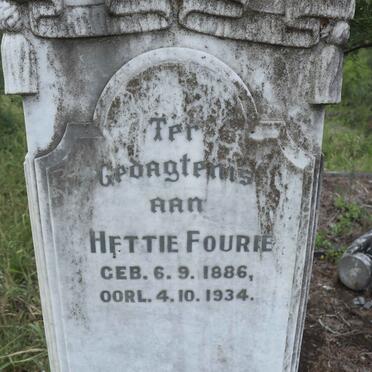 FOURIE Hettie 1886-1934