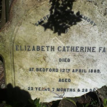 FARR Elizabeth Catherine -1889
