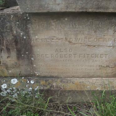 FITCHET Elizabeth :: FITCHET George Robert -1869