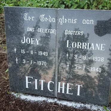 FITCHET Lorriane 1938-1940 :: FITCHET Joey 1949-1970 