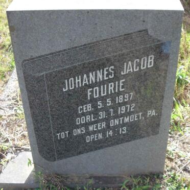 FOURIE Johannes Jacob 1897-1972