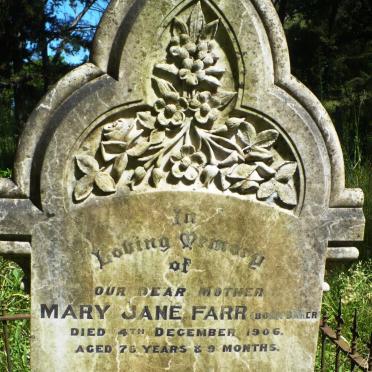 FARR Mary Jane nee BAKER -1906