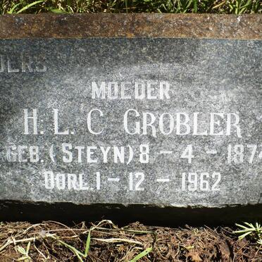 GROBLER H.L.C. nee STEYN 1874-1962