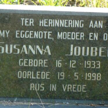 JOUBERT Susanna 1933-1998