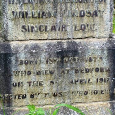 LOW William Lindsay Sinclair 1879-1912