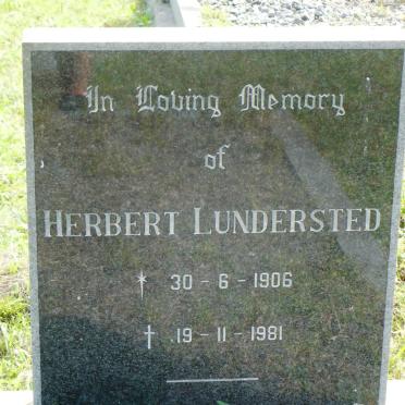 LUNDERSTED Herbert 1906-1981