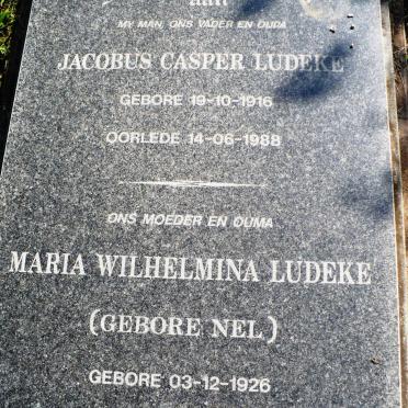 LUDEKE Jacobus Casper 1916-1988 &amp; Maria Wilhelmina NEL 1926-1998