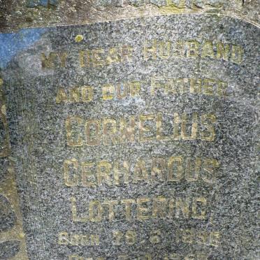 LOTTERING Cornelius Gerhardus 1896-1958