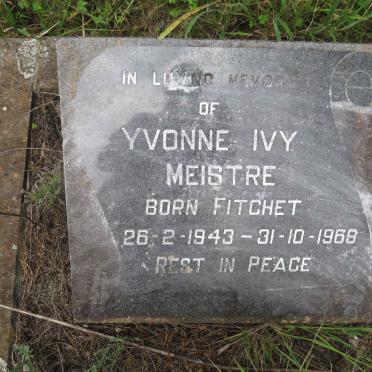 MEISTRE Yvonne Ivy nee FITCHET 1943-1968