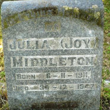 MIDDLETON Julia 1911-1942