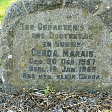 MARAIS Gerda 1957-1958
