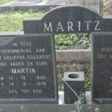 MARITZ Martin 1890-1978 &amp; Hettie ODENDAAL 1904-1981