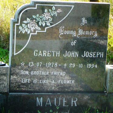 MAUER Gareth John Joseph 1978-1994