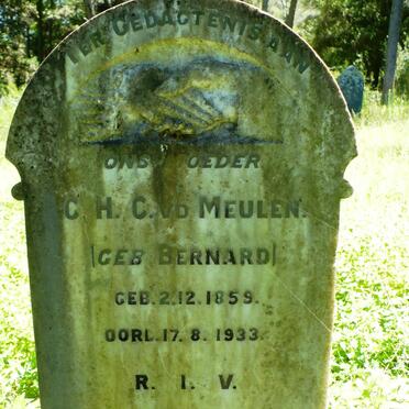MEULEN C.H.C., v.d. nee BERNARD 1859-1933