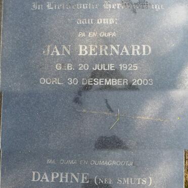 MARAIS Jan Bernard 1925-2003 &amp; Daphne SMUTS 1926-2006