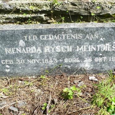 MEINTJIES Menarda Rysch 1843-1904