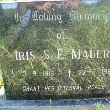 MAUER Iris S.E. 1918-1984