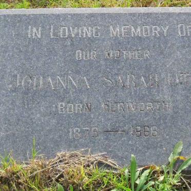 OTTO Johanna Sarah nee HURWORTH 1876-1966