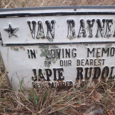 RAYNER Japie Rudolf, van