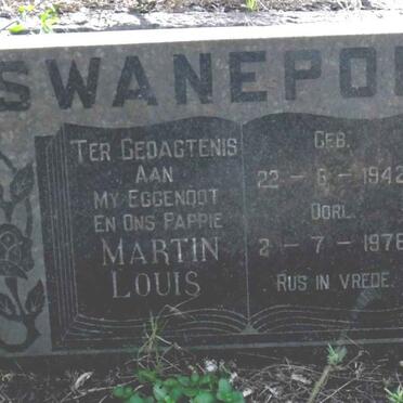 SWANEPOEL Martin Louis 1942-1976