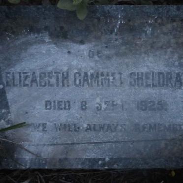 SHELDRAKE Elizabeth Gammel -1925