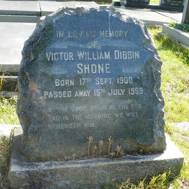 SHONE Victor William Dibbin 1900-1959