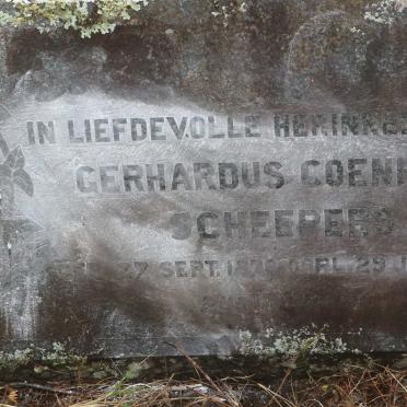 SCHEEPERS Gerhardus Coenraad 1870-1949