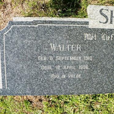 SHELVER Walter 1910-1996 &amp; Jacomina Debora BOTHA 1904-1964