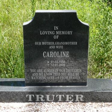 TRUTER Caroline 1954-2009