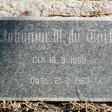 TOIT Johanna M., du 1903-1963