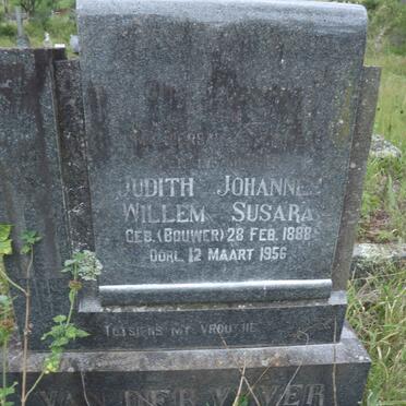 VYVER Judith Johannes Willem Susara, van der nee BOUWER 1888-1956
