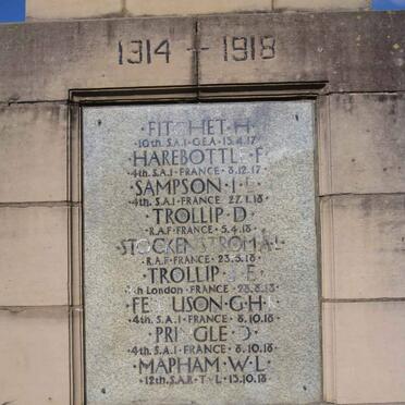 03. List of names on the Bedford War Memorial