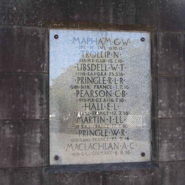 05. List of names on the Bedford War Memorial