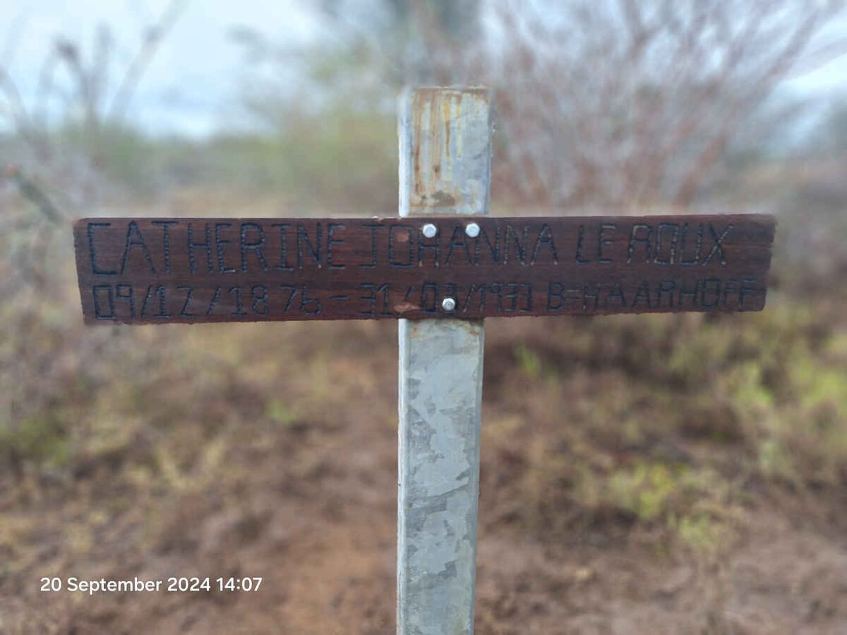 ROUX Catherine Johanna, le nee HAARHOFF 1876-1933