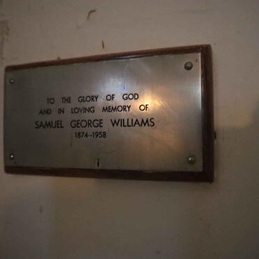 WILLIAMS Samuel George 1874-1958