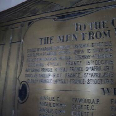 02. The Great War Memorial 1914-1919 - Those who fell