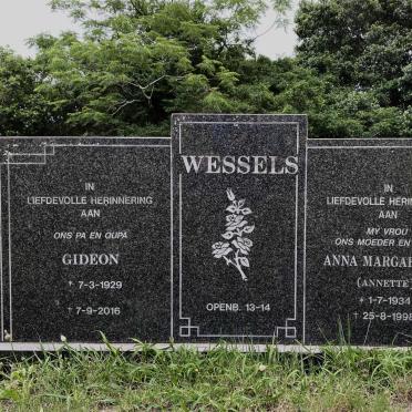 WESSELS Gideon 1929-2016 &amp; Anna Margaretha 1934-1998