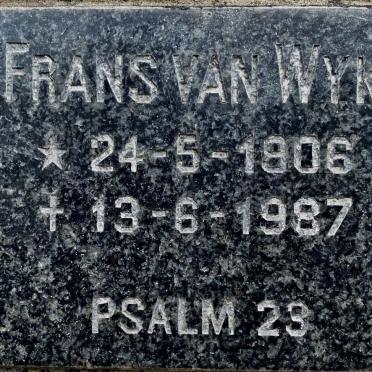 WYK Frans, van 1906-1987