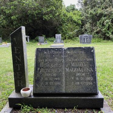 VENTER Hercules Frederick 1918-1996 &amp; Maria Magdalena 1923-1984