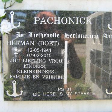 PACHONICK Herman 1941-2010