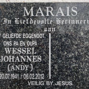 MARAIS Wessel Johannes 1941-2012